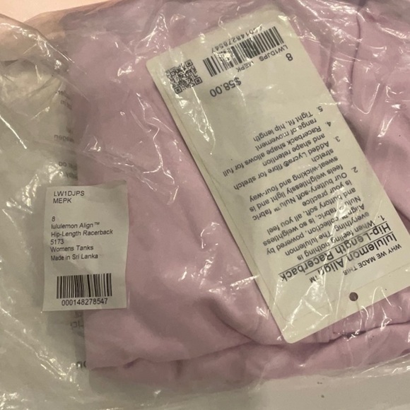 C - Lululemon Align Hip-Length Racerback Tank Top
Meadowsweet Pink - Picture 6 of 6